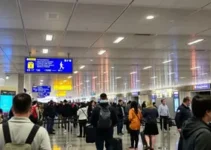 filas na segurança em aeroportos dos EUA