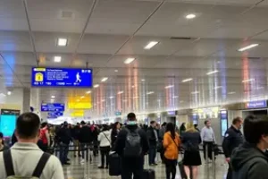 filas na segurança em aeroportos dos EUA